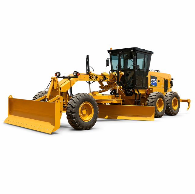 SEM920F F-Series Tier 2 Motor Grader, SDEC Engine PPPC Load-sensing Hydraulic Road Grader